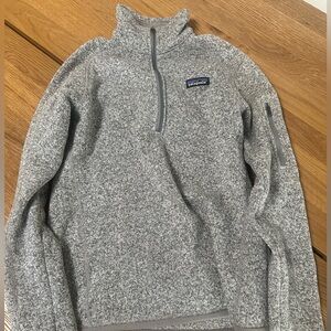 Patagonia Women's Better Sweater 1/4 Zip in Birch White M